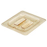 (6 stk.) Cambro | H-PAN™ - varmebestandig GN-flatt lokk 1/6 - med håndtak - ravgul