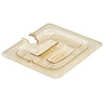 (6 stk.) Cambro | H-PAN™ - varmebestandige GN 1/6-lokk - med utsparing og grep - ravgul