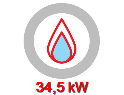 Gass koketopp 4 Brenner (34,5 kW) + Gassovn (7,8 kW)