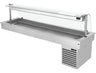 Drop-in kjølebrønn - 2 110 mm - +2 °C til +8 °C - 6x GN 1/1 - 410 W - med pusteskjerm