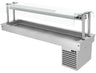 Drop-in kjølebrønn - 2 110 mm - +2 °C til +8 °C - 6x GN 1/1 - 410 W - med pusteskjerm