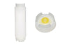 (12 stk.) Klemflaske dryppfri ventil - 473 ml - med skrukork - transparent