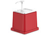 Ketchupdispenser - Polypropylen - 2 l - 210x220x210 mm - rød