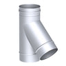 T-stykke - 60° - i rustfritt stål - Lengde: 1,0 m - Ø 250 mm