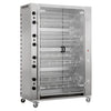 Gass rød kant kyllinggrill PREMIUM med 16 spyd til 96 kyllinger - 1395 x 660 x 2057 mm