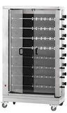 Elektrisk rotisserigrill - glasskeramisk topp - 38,4 kW - med 8 spidd - for opptil 48 kyllinger