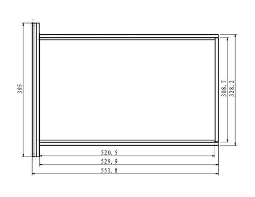 Skuffebord PREMIUM 0,4 m - med 3 skuffer - underbyggmodul til Rustfritt stål arbeidsbord 600 dyp