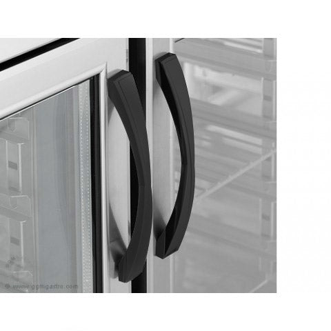 Kjølebord Glassdører ECO - 1,36 x 0,7 m - med 2 Glassdører- med Oppkant