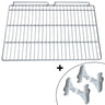 Plastbelagt bæregitter - 670x530 mm - inkl. 4 braketter - passer til KSS600GN og KSS600SRN