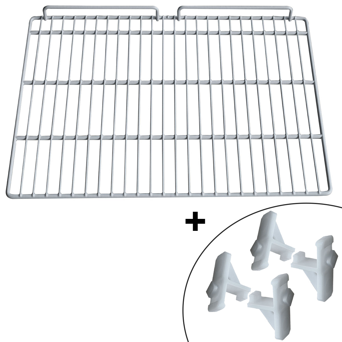 Plastisert gitterhyller - 670 x 530 mm