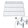Plastbelagt bæregitter - 630x490 mm - inkl. 4 braketter - passer til TKSS600SFN