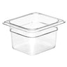 (6 stk.) CAMBRO | Camview® - Kopolymer GN-beholder 1/6 - Klar - Høyde: 100 mm - BPA-fri