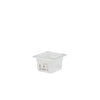 (6 stk.) CAMBRO | SafeTrak - Polypropylenbeholdere GN 1/6 - Milky - Høyde: 100mm