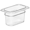 (6 stk.) CAMBRO | Camview® - Kopolymer GN-beholder 1/9 - Klar - Høyde: 100 mm - BPA-fri