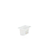 (6 stk.) CAMBRO | SafeTrak - Polypropylenbeholdere GN 1/9 - Milky - Høyde: 100mm