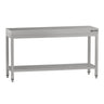 Arbeidsbenk i rustfritt stål ECO - 1600x700 mm - med underhylle & forsterkningsstag