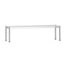 Overhylle i rustfritt stål - 1 hylleplan - 1800x370 mm - høydejusterbar