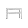 Overhylle med varmelamper - med keramiske infrarøde varmeelementer - 1000x370 mm - 2x 700 W - 2 oppvarmede hyller