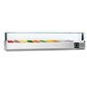 Kjølemonter bordmodell PREMIUM med LED-belysning - 2000x335 mm - 10x GN 1/4