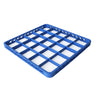 Glasskurv - 500x500x45 mm - 25 rom - med forhøyningsramme - blå - passer til GKU25N - for glass