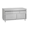 Arbeidsskap i rustfritt stål ECO – 1600 x 700 mm – med 3 skuffer