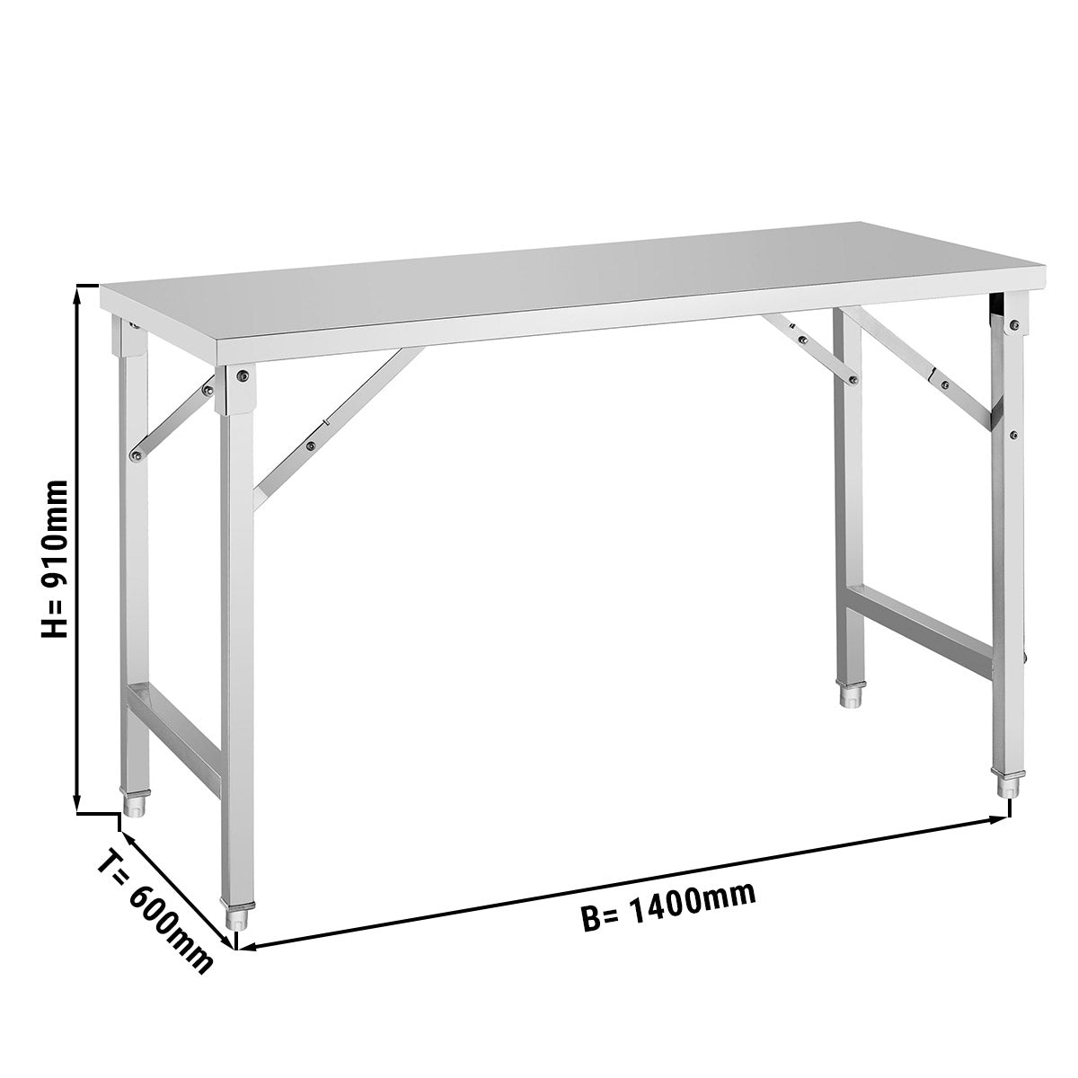 Sammenleggbare Arbeidsbord - 1,4 m