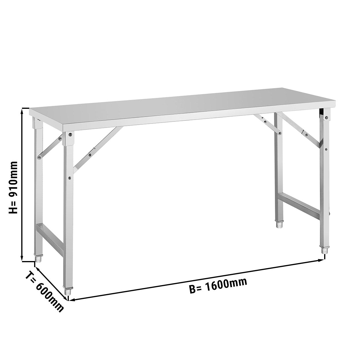 Sammenleggbare Arbeidsbord - 1,6 m