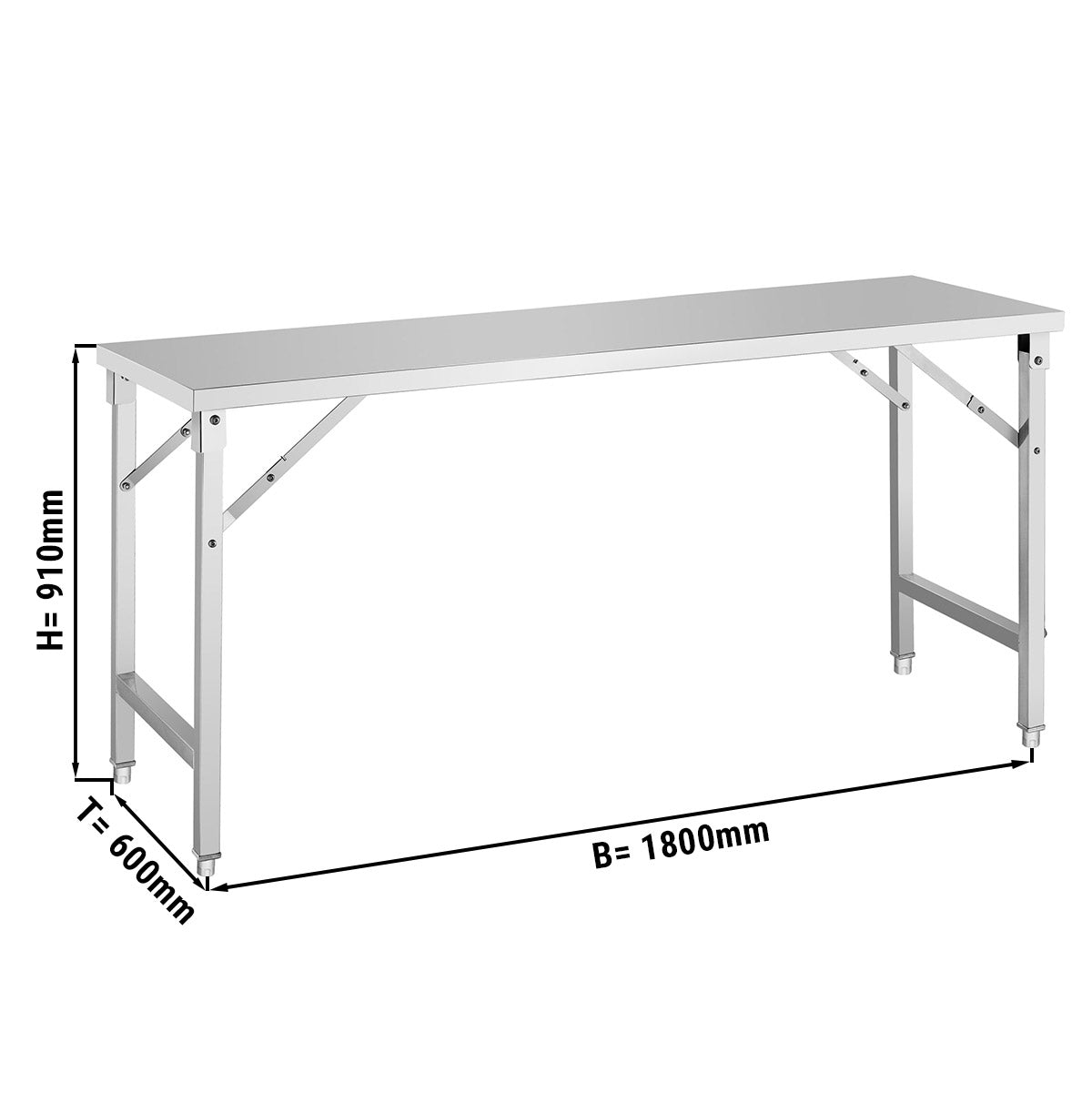 Sammenleggbare Arbeidsbord - 1,8 m