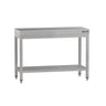 Arbeidsbord i rustfritt stål ECO - 1000x700 mm - med underhylle & forsterkningsstag