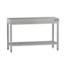 Arbeidsbord i rustfritt stål ECO - 1200x700 mm - med underhylle