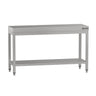 Arbeidsbord i rustfritt stål ECO - 1400x700 mm - med underhylle