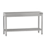 Arbeidsbenk i rustfritt stål ECO - 1500x600 mm - med underhylle & forsterkningsstag