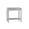 Arbeidsbord i rustfritt stål ECO - 600x600 mm - med underhylle