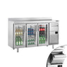 Barkjøleskap Premium PLUS - 1960x600 mm - 520 l - 3 glassdører, oppkant & kaffeknockbox