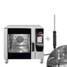 Bakeri- Elektrisk kombidamper - Touch - 7" berøringsskjerm - 4x EN 600x400 eller 4x GN 1/1 - inkl. automatisk vaskesystem & kjernetemperaturføler