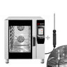 Bakeri- Elektrisk kombidamper - Touch - 7" berøringsskjerm - 6x GN 1/1 eller 6x EN 600x400 - inkl. automatisk vaskesystem & kjernetemperaturføler
