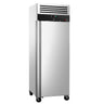 Bakerikjøleskap i rustfritt stål PREMIUM - EN 600x800 - 1 690 l - +2 °C til +8 °C - med 1 dør - Umluftkjøling, LED-belysning, R290 - svart front