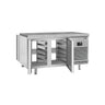 Kjølebenk Premium PLUS - 1618x800 mm - 400 l - med gjennomgang - 4 dører - granitt topplate