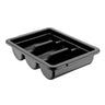 Bestikkbakke - med 3 rom - 292x406 mm - Høyde: 95 mm - polypropylen - svart