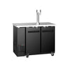 Fatkjøler med tappetårn - 2x 50 l fat - 2 kraner - 1240x620 mm