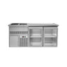 Bardisk Premium PLUS - 1950x700 mm - 2 glassdører