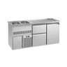 Bardisk Premium PLUS - 1950x700 mm - 1 dør & 2 skuffer
