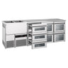 Bardisk PREMIUM - 2500x700 mm - 7 glassskuffer