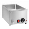 Elektrisk bain-marie - 340 mm - 1,2 kW - GN 1/1 H200 mm - med avløpskran