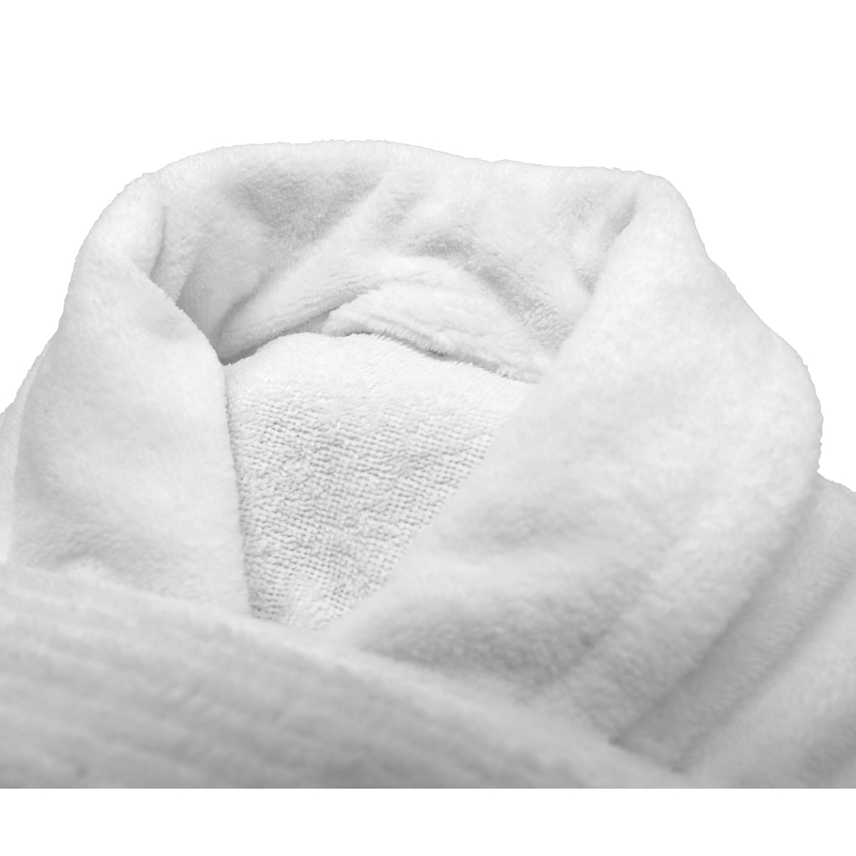 (12 stk) Badekåpe med sjalkrage - størrelse: M - hvit