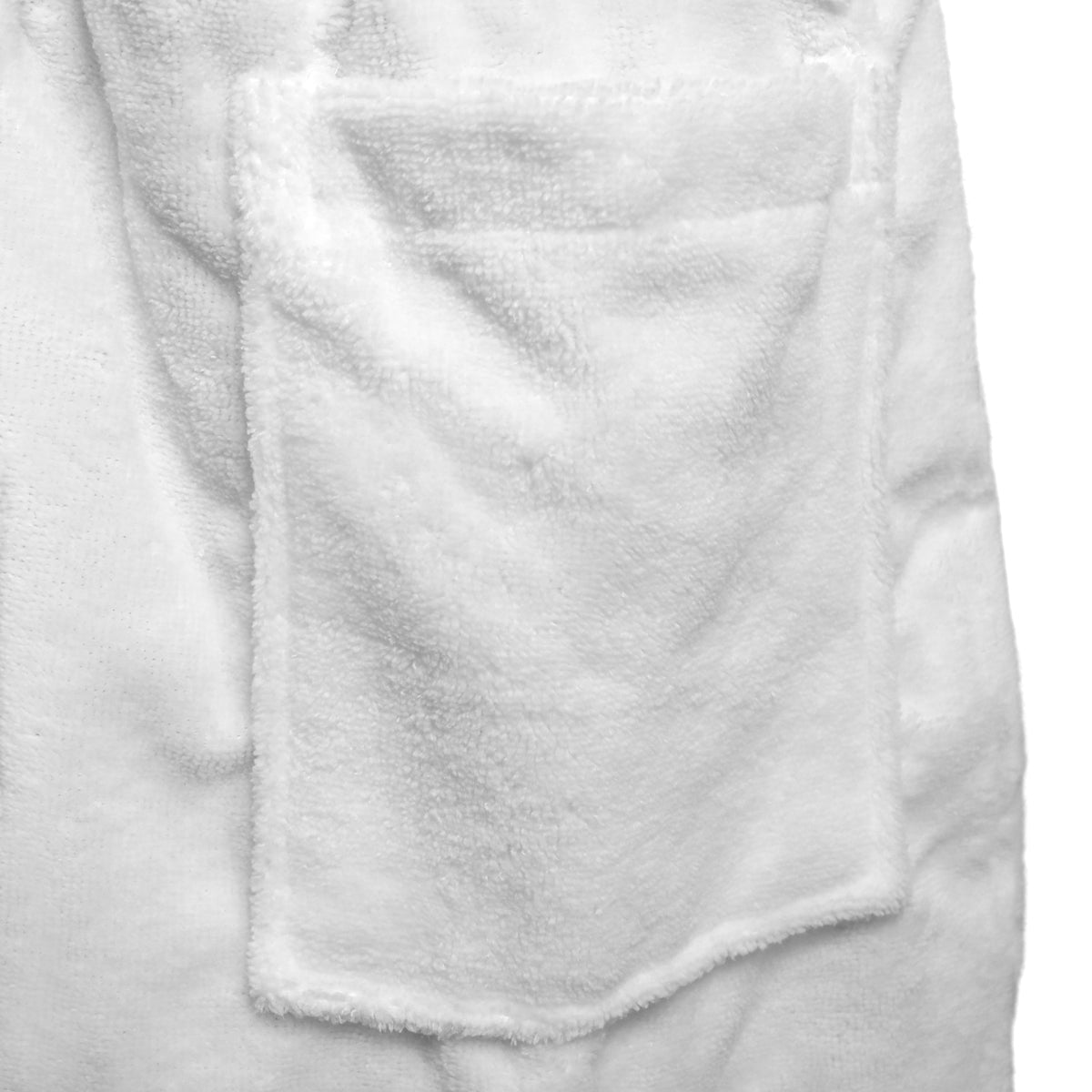 (12 stk) Badekåpe med sjalkrage - størrelse: XL - hvit