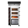 Elektrisk Bakeovn - digital styring - 3 bakerkamre - inkl. Gärschrank 12x EN 600x400 - rustfritt stål