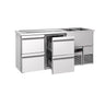 Bardisk PREMIUM - 1950x700 mm - 4 skuffer
