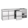 Bardisk PREMIUM - 2500x700 mm - 6 skuffer