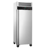 Bakerifryseskap i rustfritt stål ECO - EN 600x800 - 1 710 l - -22 °C til -18 °C - med 1 dør - Umluftkjøling, Automatisk avfrosting, LED-belysning, R290, Lås - svart front